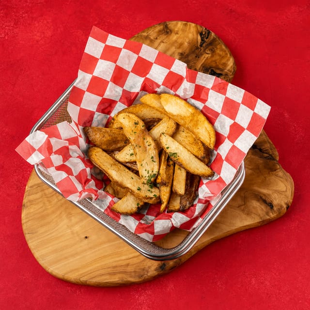 Hand Cut Fries.